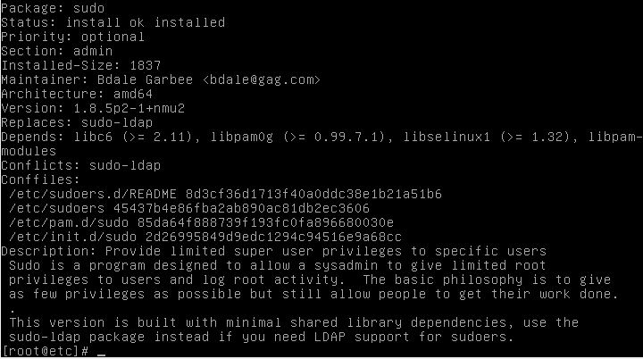 Sudo Instalado