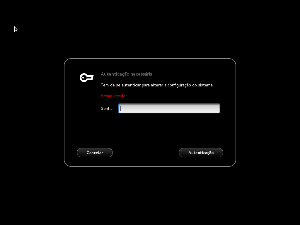 Solicitação de credenciais