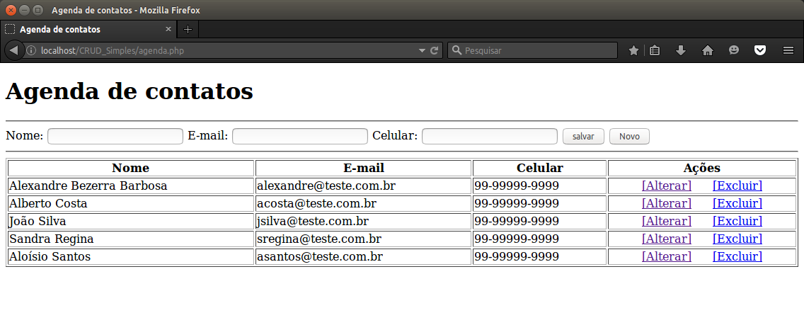 Artigo sobre CRUD em PHP: Avaliando registros criados