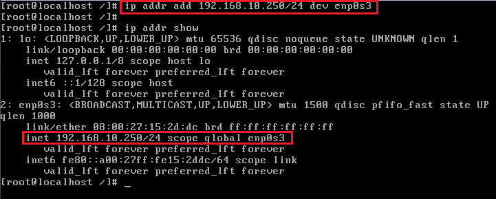 CentOS - configurando IP na interface