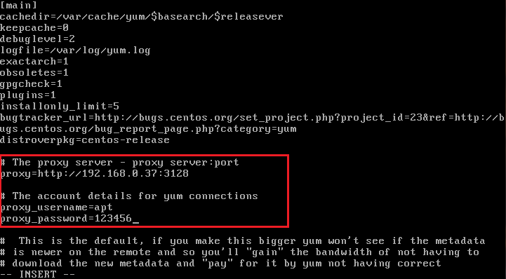 CentOS - Configurando Proxy - /etc/yum.conf
