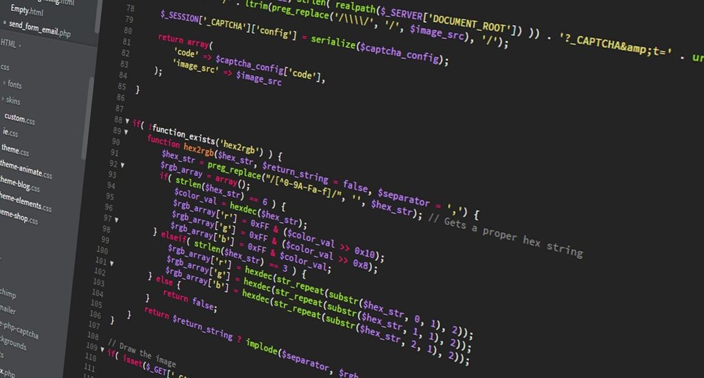 Código em linguagem PHP
